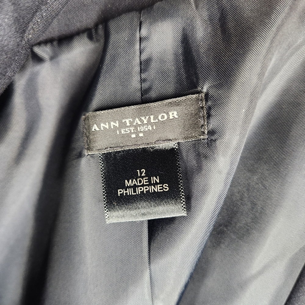 ANN TAYLOR Navy Blazer - 12 - Picture 6 of 6